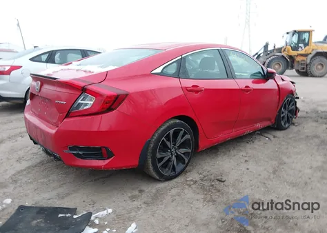 2020 Honda Civic Sport from USA, damaged, VIN 2HGFC2F83LH506515